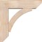 Ekena Millwork Thorton Slat Smooth Bracket w/ Offset Brace, Douglas Fir, 7 1/2"W x 28"D x 28"H BKT0806X28X28THR06SDF - alternate 4